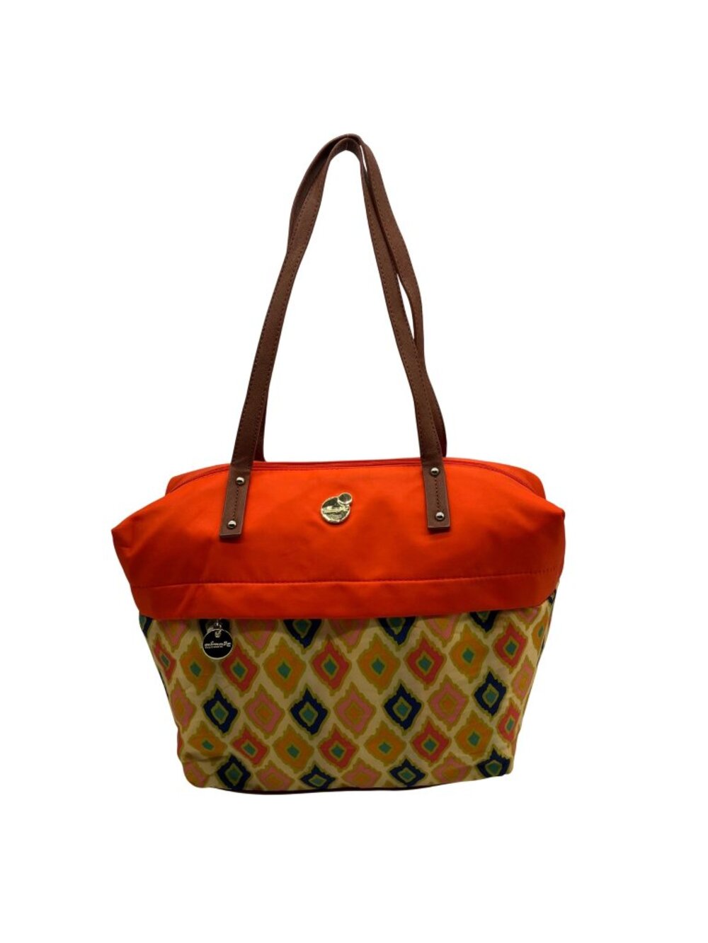 Mimosa Orange Nylon Shoulder Bag